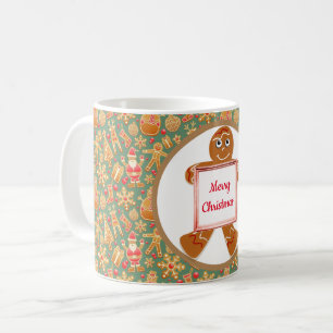 Tasse de café de Noël en pain d'épices
