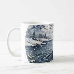 Tasse de café de Noël Nessie Santa