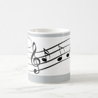 tasse de café de notes musicales