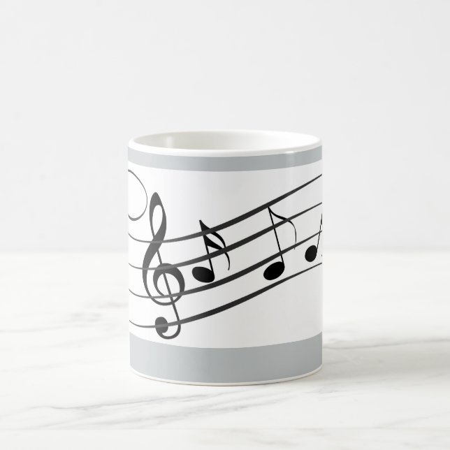 tasse de café de notes musicales (Centre)