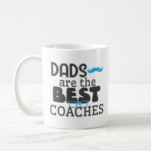 Tasse de café de papa d'entraîneur du football de