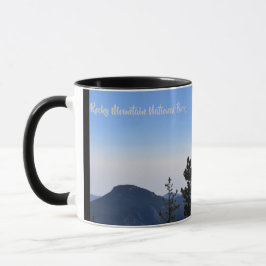 Tasse de café de parc national de montagne
