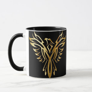 Tasse de café de Phoenix d'or