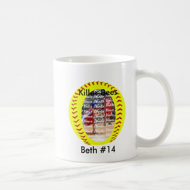 Tasse de café de photo du base-ball de Fastpitch (Droite)