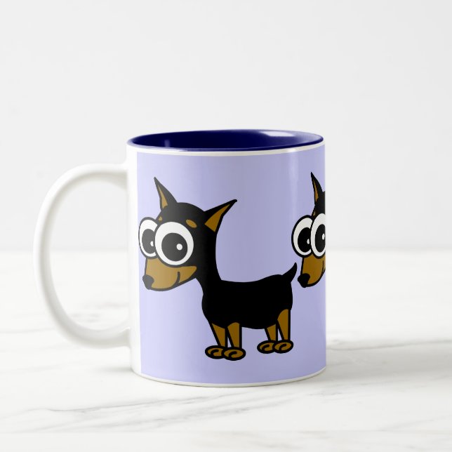 Tasse de café de Pinscher miniature (Gauche)