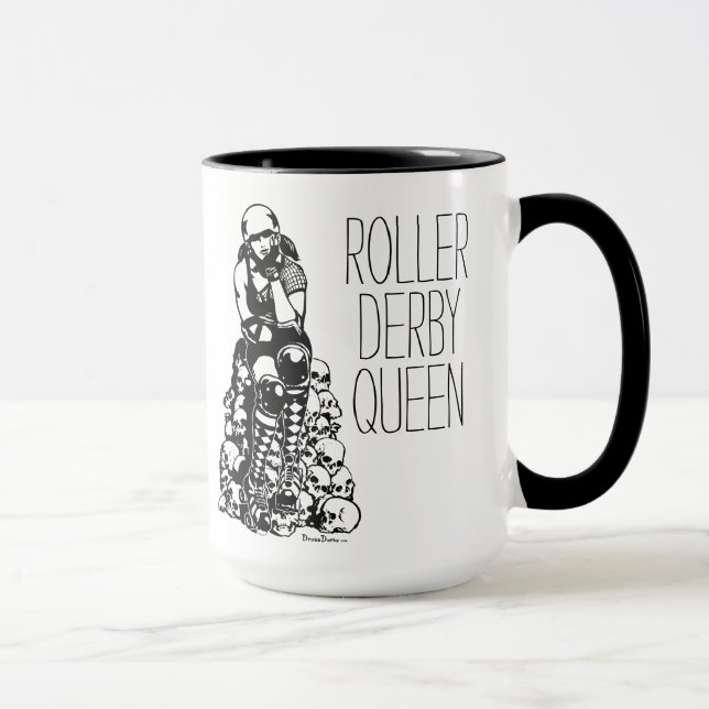 Tasse de café de poignée de noir de la Reine de (Droite)