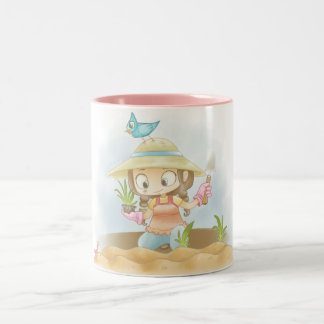 Tasse de café de pouce vert