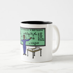 Tasse de café de règle de femmes de génie
