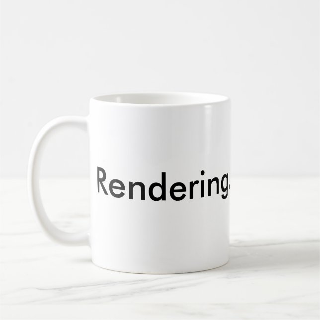 Tasse de café de rendu (Gauche)