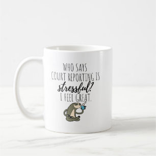 Tasse de café de reportage de cour