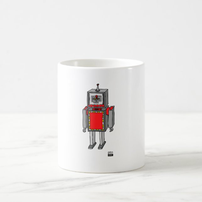 Tasse de café de robot (Centre)