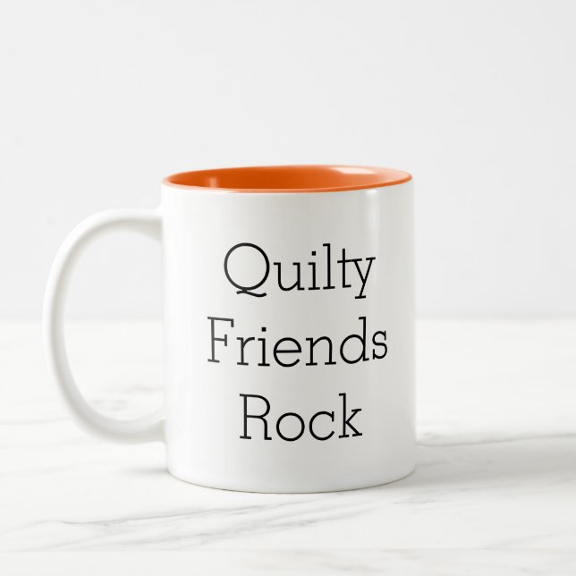Tasse de café de roche d'amis de Quilty (Gauche)