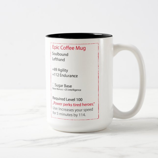 Tasse de café de RPG (Droit)