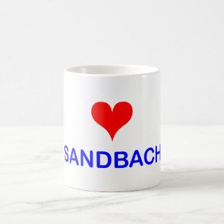 Tasse de café de Sandbach d'amour