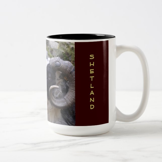 TASSE DE CAFÉ DE SHETLAND RAM - TISSERAND RÊVEUR (Droit)