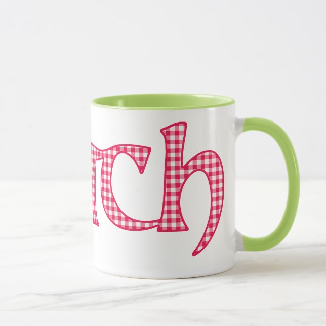 Tasse de café de sonnerie, Gallois Cwtch, guingan (Droite)