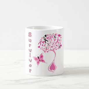 Tasse de café de survivant de cancer du sein