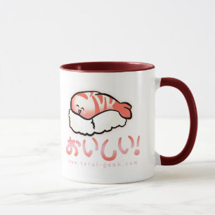 Tasse de café de sushi d'Oishii