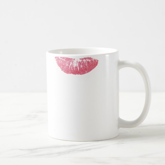 Tasse de café de tache de rouge à lèvres (Droite)