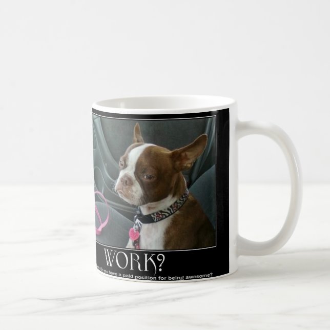 tasse de café de terrier de Boston (Droite)