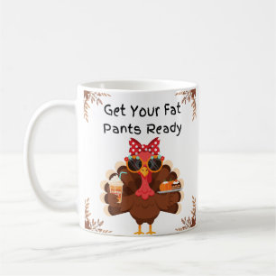 Tasse de café de Thanksgiving, Mug de dinde, Drôle