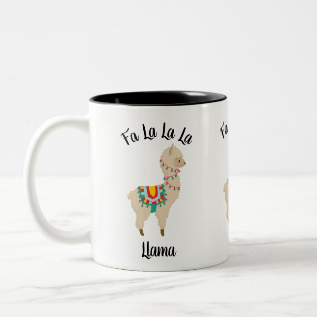 Tasse de café de thé de lumières de Noël de lama (Gauche)