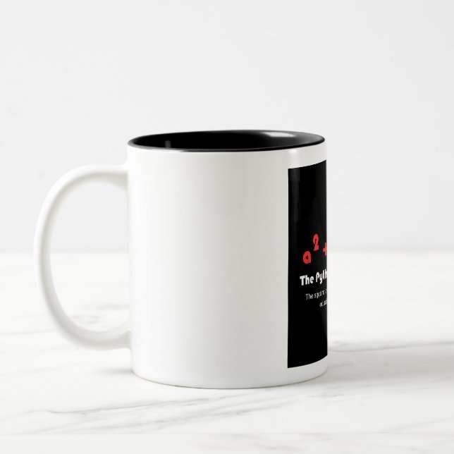 Tasse de café de théorème pythagorien (Gauche)