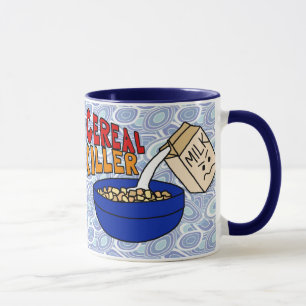Tasse de café de tueur de céréale, carton fâch