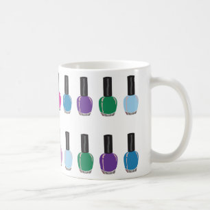 Tasse de café de vernis à ongles
