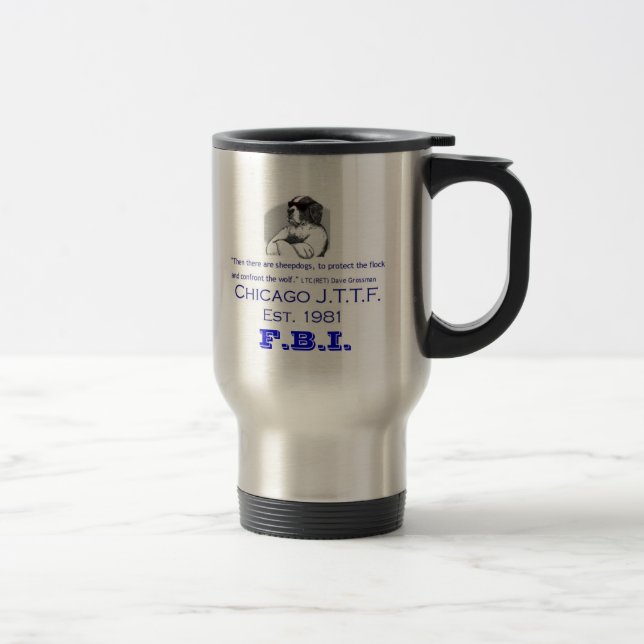 Tasse de café de voyage de Chicago JTTF (Droit)