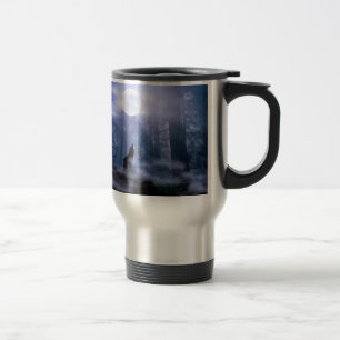 Tasse de café de voyage de loup