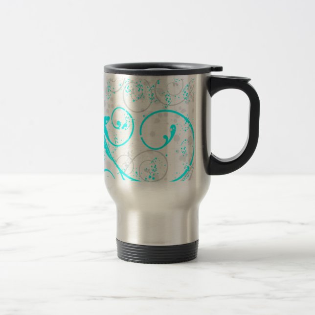 tasse de café de voyage de remous de flourish de (Droit)