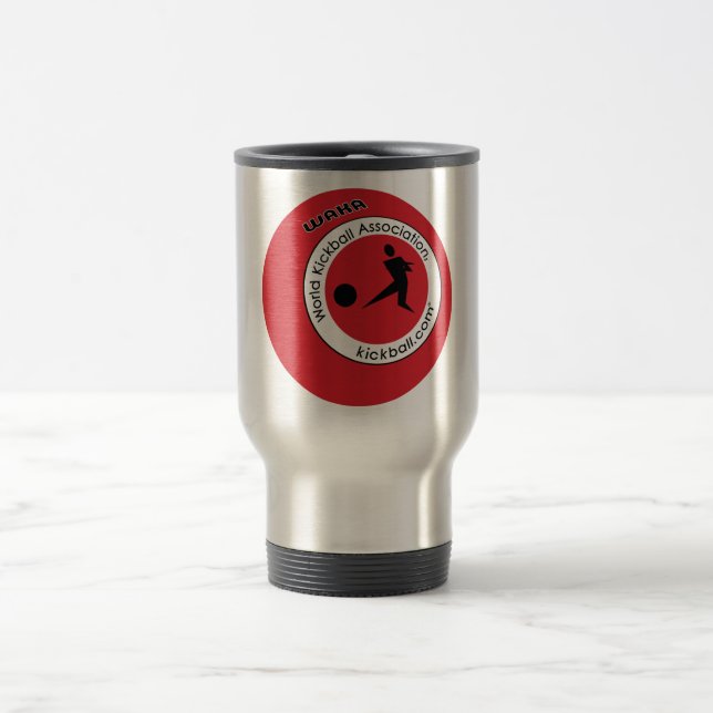 Tasse de café de voyage - logo de Kickball (Centre)