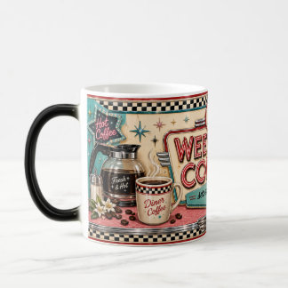 Tasse de café de week-end rétro vintage Diner des