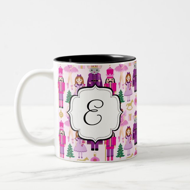 Tasse de café décorée d'un monogramme de thé de (Gauche)