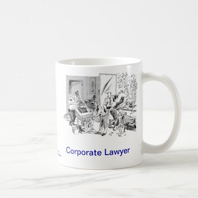 Tasse de café d'entreprise morte d'avocat de (Droite)