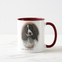 Tasse de café d'épagneul de springer anglais