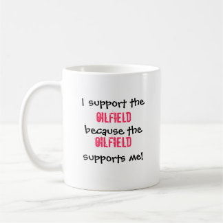 Tasse de café d'épouse de gisement de pétrole