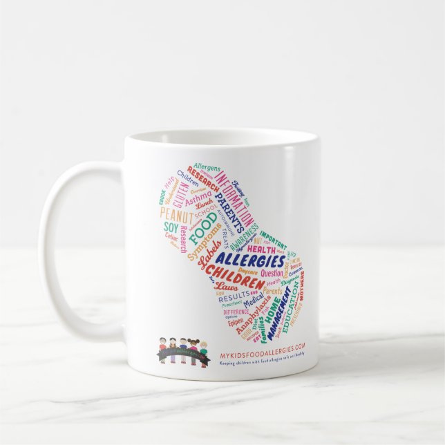 Tasse de café des allergies alimentaires de mon (Gauche)