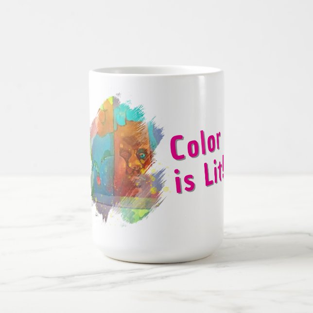 Tasse de café d'hiver artistique et cosy (Centre)