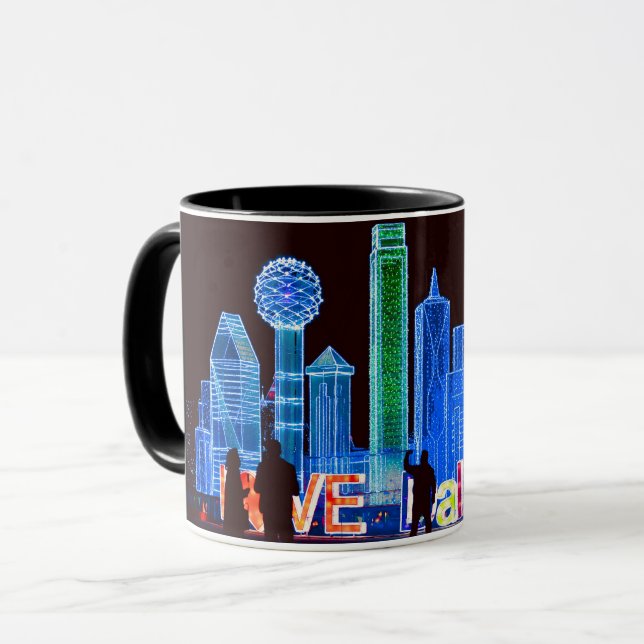 Tasse de café d'horizon de Dallas (Devant gauche)
