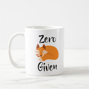 Tasse de café donnée par Fox zéro