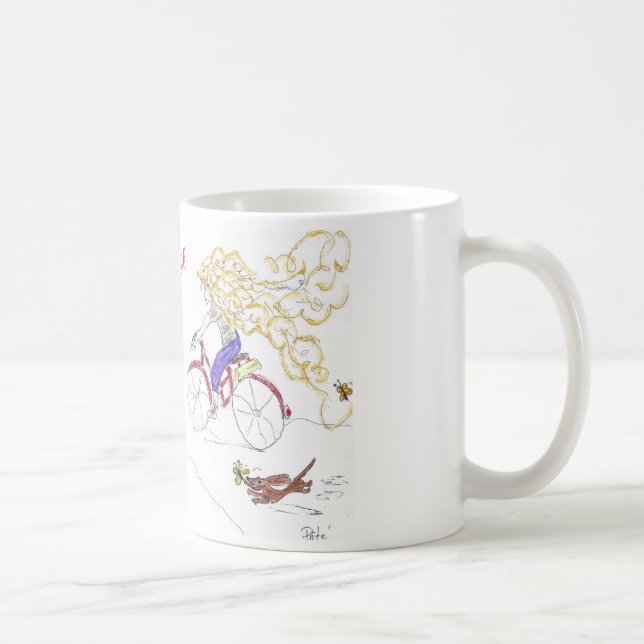 Tasse de café d'or de cheveux de la soeur de (Droite)