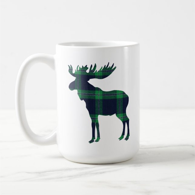 Tasse de café d'orignaux de plaid (Gauche)
