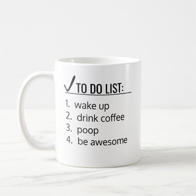 Tasse de café drôle (Gauche)