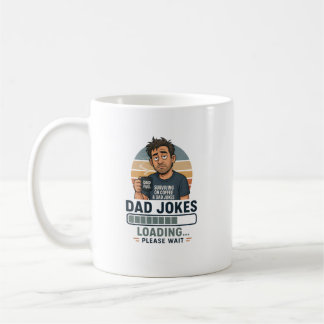 Tasse de café drôle Chargement de blagues de papa