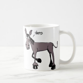 Tasse de café drôle d'âne de Derp