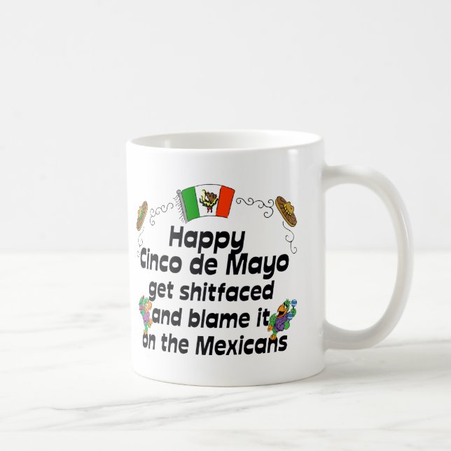 Tasse de café drôle de Cinco De Mayo (Droite)