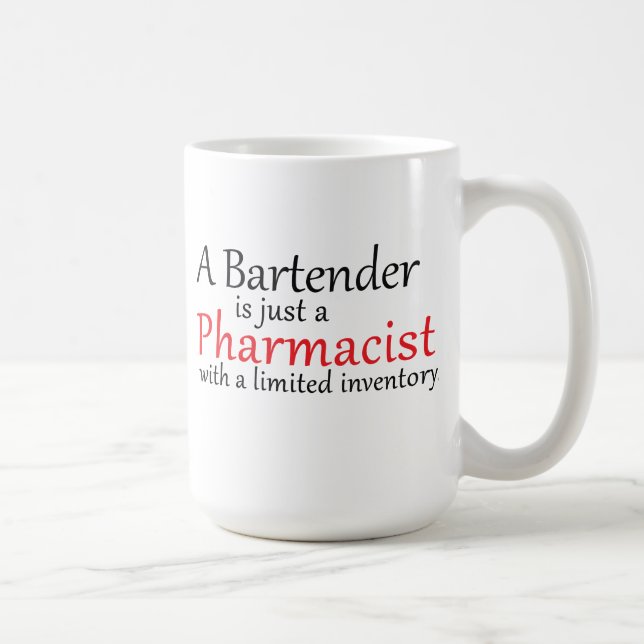 Tasse de café drôle de citation de pharmacien (Droite)