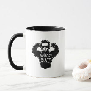 Tasse de café drôle de couleur chamois d'histoir